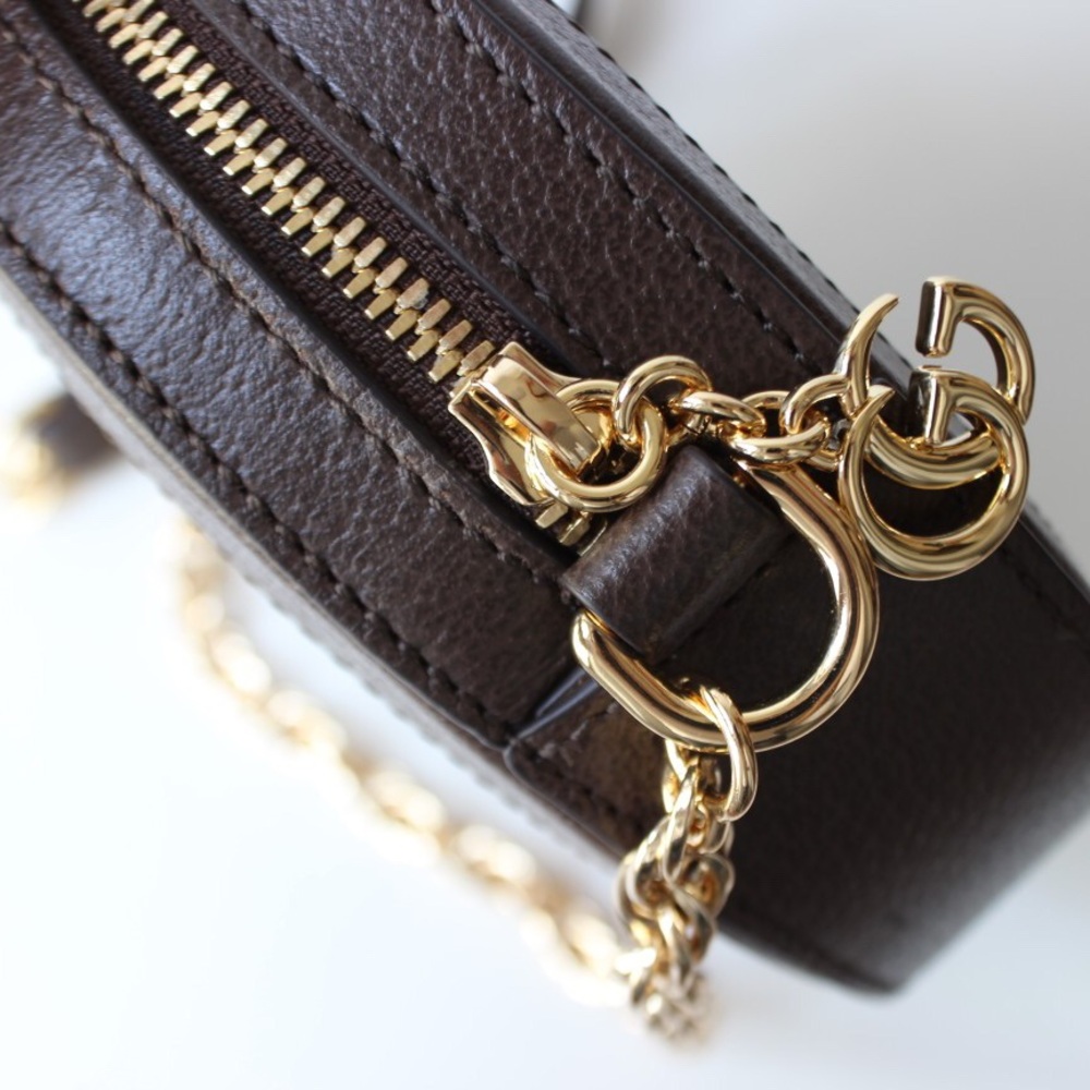 🌈  Gucci Ophidia mini GG round shoulder bag - Picture 7 of 9
